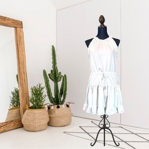 Sundays Anthropologie Larissa Ruffle Trim Drawstring Dress